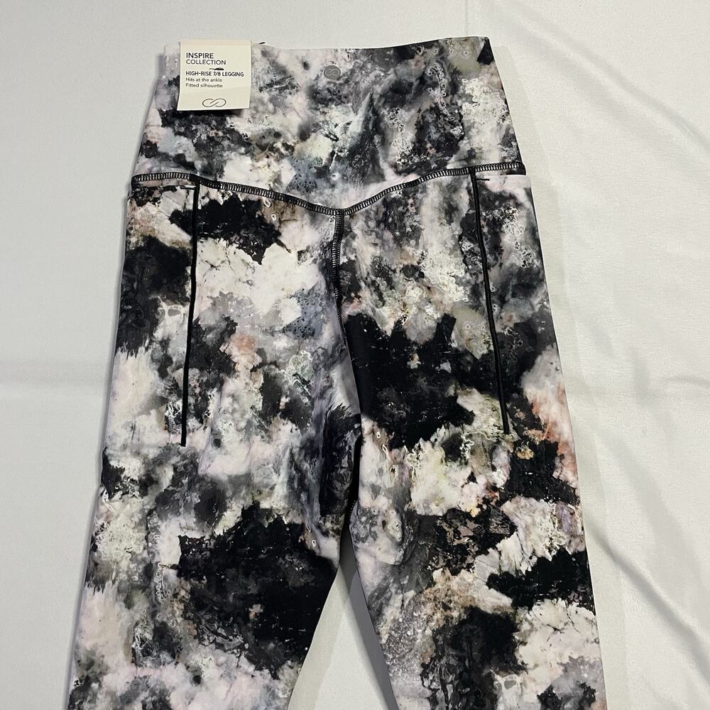 NWT CALIA Inspire High-Rise 7/8 Leggings Precious Mineral Multi Print Womens XS - Picture 6 of 10